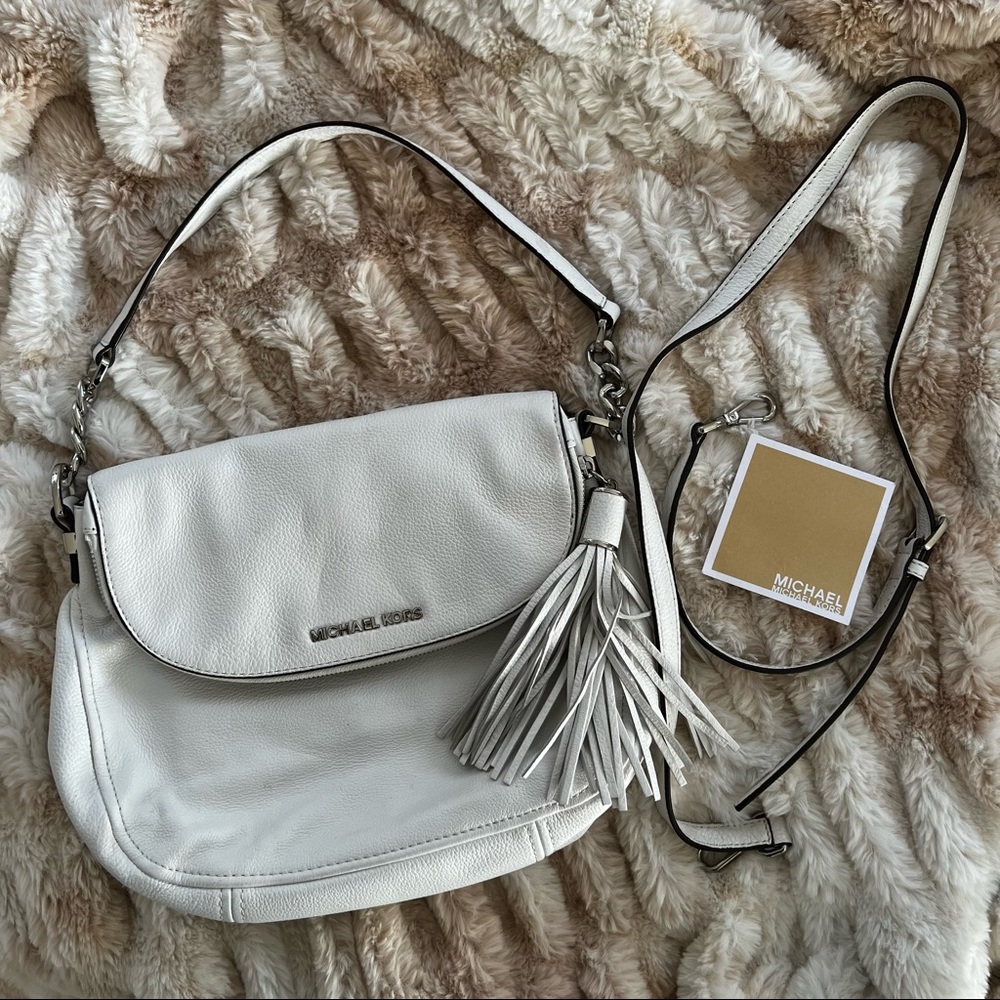 Michael Kors | White Hobo Bag with Convertible Straps | Genuine Leather